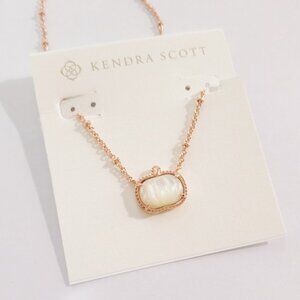 Kendra Scott White Pumpkin Necklace